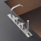 CEA Milo360 MIL88 bathtub rim mixer with spout and hand shower | Edilceramdesign