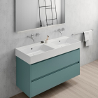 Ceramic Countertop/Wallmounted Washbasin GSI Kube 9425111 | Edilceramdesign