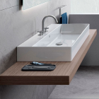 Ceramic Countertop/Wallmounted Washbasin GSI Kube 9423111 | Edilceramdesign
