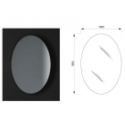Boffi SOLSTICE OSBV01 elliptical shape wall mirror | Edilceramdesign
