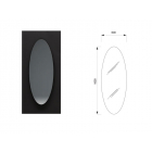 Boffi SOLSTICE OSBV03 elliptical shape wall mirror | Edilceramdesign