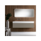 Falper Pure #A3R / #A3L 1-drawer cabinet with countertop Cristalplant washbasin 140 cm | Edilceramdesign