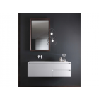 Falper ViaVeneto #P3R 3-drawer cabinet and integrated basin top in Cristalplant 140 cm | Edilceramdesign