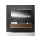 Falper Shape Evo #A7 cabinet 3 drawers, integrated top and countertop sink 183 cm | Edilceramdesign