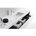 Falper ViaVeneto #DPV cabinet 1 drawer and integrated basin top in ceramilux 80 cm | Edilceramdesign