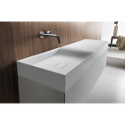 Falper Pure #A1R / #A1L 1-drawer cabinet with countertop washbasin in Cristalplant 100 cm | Edilceramdesign