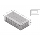 Boffi SWIM C QAWGAF01 bathtub with open compartments free standing | Edilceramdesign