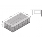 Boffi SWIM C QAWGAF02 bathtub with open compartments free standing | Edilceramdesign