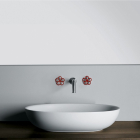 Boffi Pipe RGFP02E + RGGN02I wall-mounted wash basin mixer | Edilceramdesign