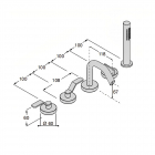 Boffi Garden RGGN05 above-top built-in bathtub set | Edilceram Design