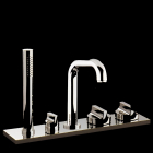 Boffi Liquid RGSL08 Overhead bathtub mixer with hand shower and spout | Edilceramdesign