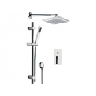 Daniel Tiara TA614ZO wall-mounted shower set with shower head and bathtub mixer | Edilceramdesign