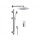 Daniel Tiara TA614ZO wall-mounted shower set with shower head and bathtub mixer | Edilceram Design