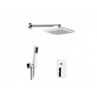 Daniel Tiara TA615ZO wall-mounted shower set with overhead shower and bathtub mixer with diverter | Edilceramdesign