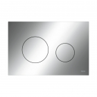 Toilet plate 2-button plastic polished chrome Teceloop 9240921 | Edilceramdesign