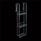 Plexiglass 3-tier holder with hook Tlbath 2113/C/TR | Edilceram Design