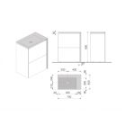 Boffi WMNWMB03 B15 monoblock bathroom cabinet | Edilceramdesign