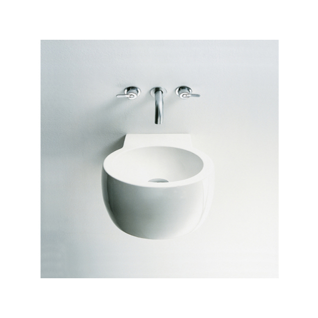 Agape Cheese ACER0710NRZ wall-mounted washbasin in Cristalplant | Edilceramdesign