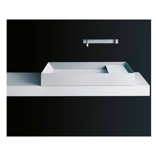 Boffi A45 WRAQAE01 wall-hung washbasin in Cristalplant | Edilceramdesign
