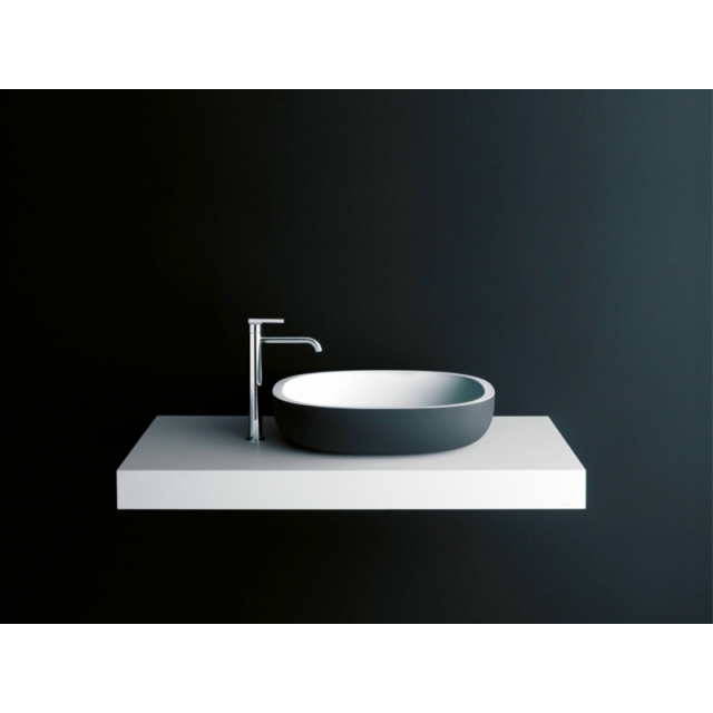 Boffi Iceland WRICAE01 countertop washbasin in Cristalplant | Edilceramdesign
