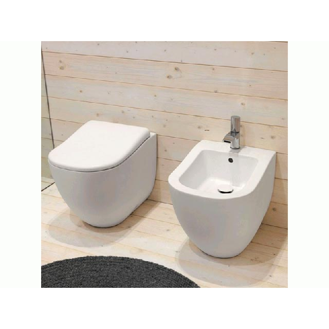 Ceramica Cielo Fluid FLVA+FLBI floor-standing toilet and bidet | Edilceramdesign