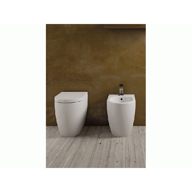 Ceramica Cielo Smile New SMVAS+SMBID floor-standing toilet and bidet | Edilceramdesign