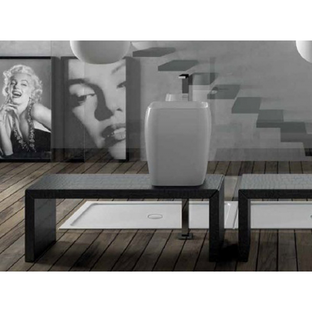 Lavabi countertop Ceramica Cielo Shui countertop half column washbasin SHLAA | Edilceramdesign