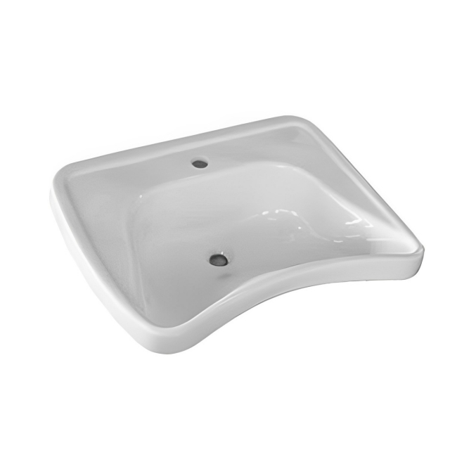 Disabled ergonomic washbasin 70x56 cm Civita Cromo HH 150 LAB | Edilceramdesign