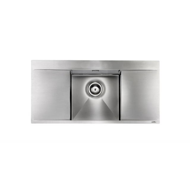 CM Prestige kitchen sink 100x50cm steel sink 012706 | Edilceramdesign