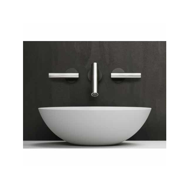 Falper. Cilindro GF3 three-hole wall-mounted basin mixer | Edilceram Design