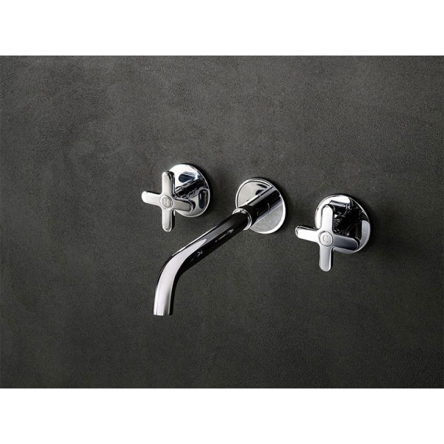 Fantini Icona Classic R010B 3-hole wall-mounted basin mixer | Edilceram Design