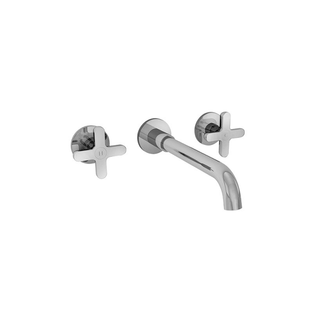 Fantini Icona Classic R013B 3-hole wall-mounted basin mixer | Edilceram Design