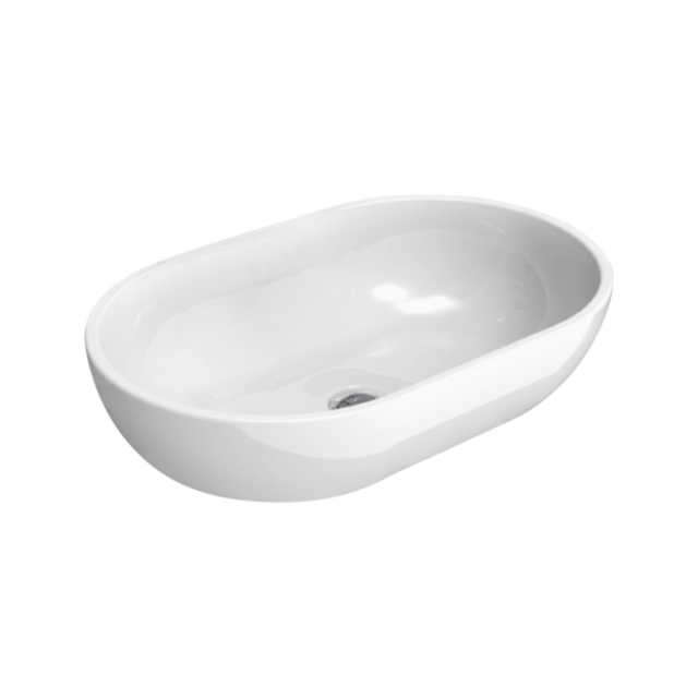 Countertop washbasins Flaminia PASS oval countertop washbasin PS62C | Edilceram Design