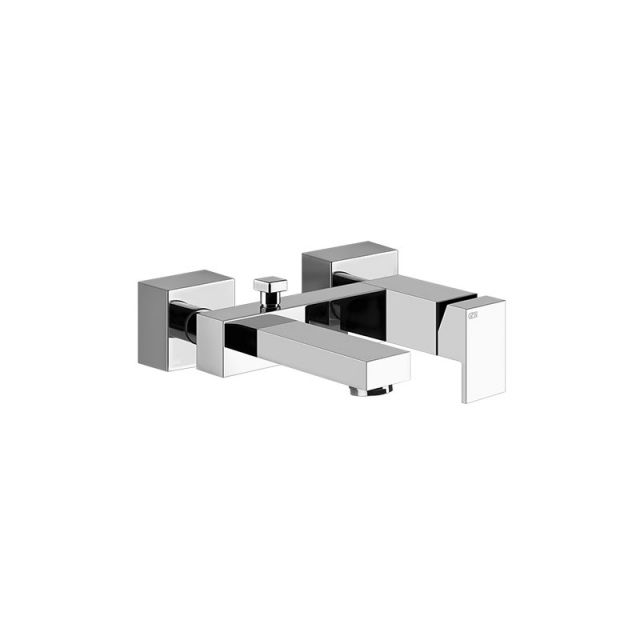 Gessi Rettangolo J 20013 external bathtub mixer with diverter | Edilceramdesign