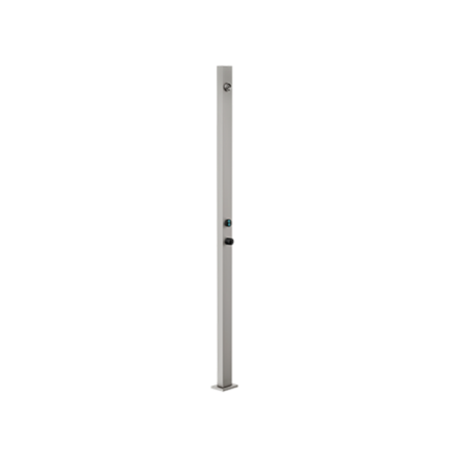 Gessi Private wellness 63231 + 63224 1-way outdoor shower column with chromotherapy and recessed part | Edilceramdesign