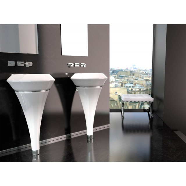 Glass Design Da Vinci Isola floor-standing washbasins ISOLAT36L | Edilceramdesign