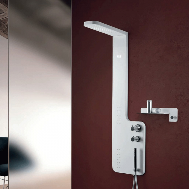 Hafro Geromin Plane 4PLA1N0 Wall-mounted shower column | Edilceram Design