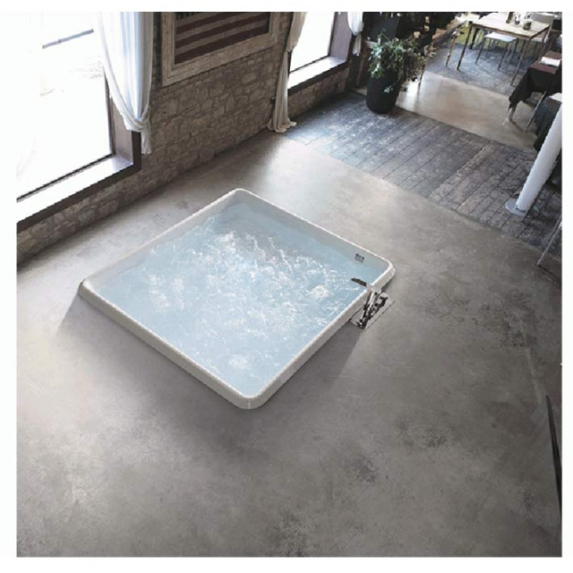 Floor-mounted whirlpool tub Hafro Bolla Q 2BOA6N2 | Edilceram Design