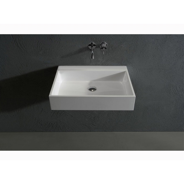 Antonio Lupi Gesto Gesto63 countertop or wall-hung washbasin in Ceramilux | Edilceramdesign