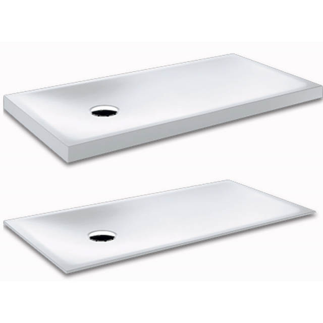 Hafro CORIAN 5COA1N0 shower tray with splashback | Edilceramdesign