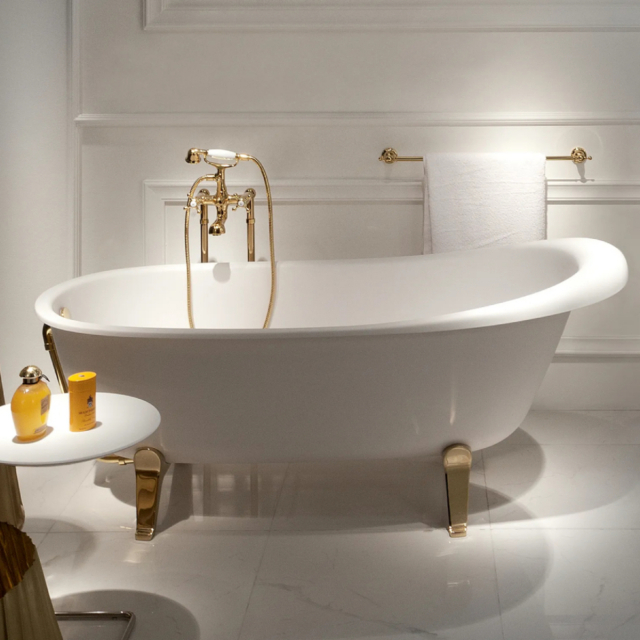 Zucchetti Kos Agora 1AGBI freestanding bathtub in Silkstone | Edilceram Design