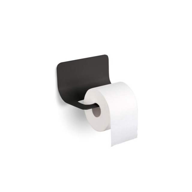 Black toilet roll holder Lineabeta Curvà 5151.18.00 | Edilceram Design