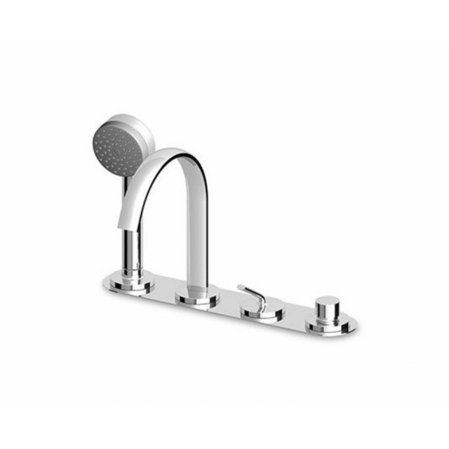 Zucchetti Isyfresh bathtub rim mixer with hand shower ZP2169 | Edilceramdesign