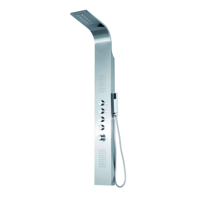 Steel thermostatic shower column Rivera Morini S1719W | Edilceramdesign