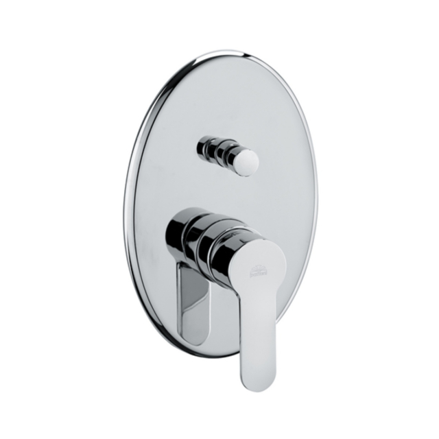 Shower mixer with diverter Paffoni Blu BLU015CR | Edilceram Design