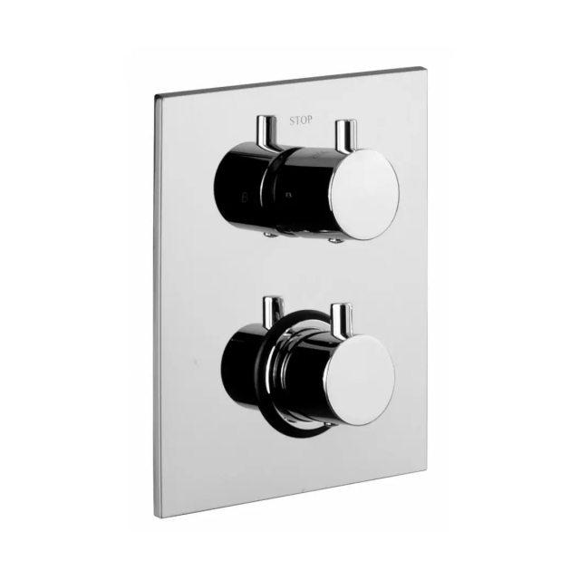 Thermostatic Built-in Shower Mixer Paffoni Light LIQ518CR | Edilceram Design