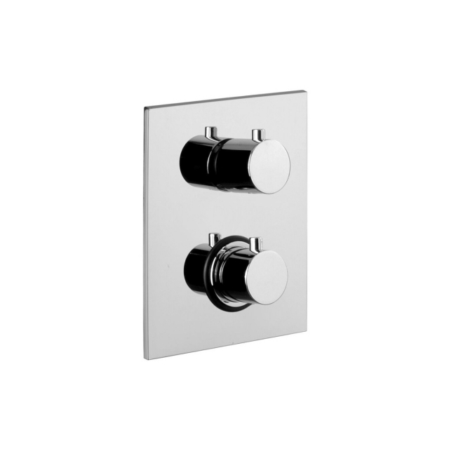 Thermostatic Built-in Shower Mixer Paffoni Light LIQ519CR | Edilceram Design