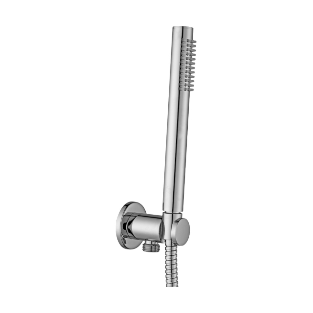 Duplex shower set with round water outlet Paffoni ZDUP094CR | Edilceram Design