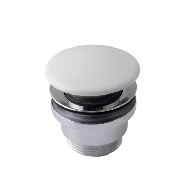 Stop&Go Washbasin Drain White Lid Flaminia PLCE | Edilceram Design