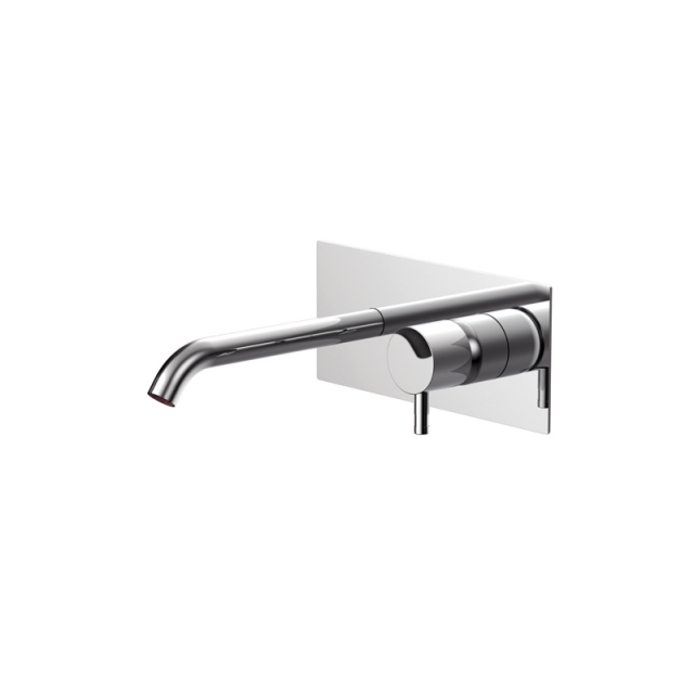 Washbasin faucet Ritmonio Diametro35 Inox wall-mounted basin mixer E0BA0114C | Edilceramdesign